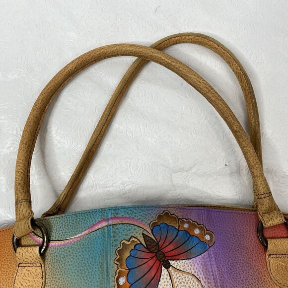 Anuschka Hand Painted Leather Shoulder Bag - Picture 5 of 16